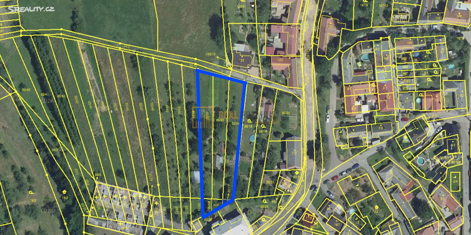 Prodej  stavebního pozemku 1 950 m², Tučapy, okres Uherské Hradiště