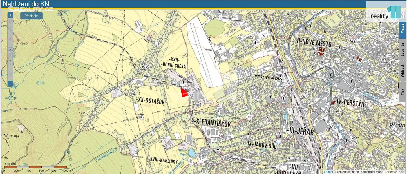 Prodej  komerčního pozemku 9 887 m², Švermova, Liberec - Liberec (nečleněné město)