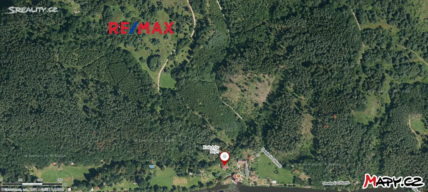 Prodej  lesa 43 735 m², Tábor - Zahrádka, okres Tábor