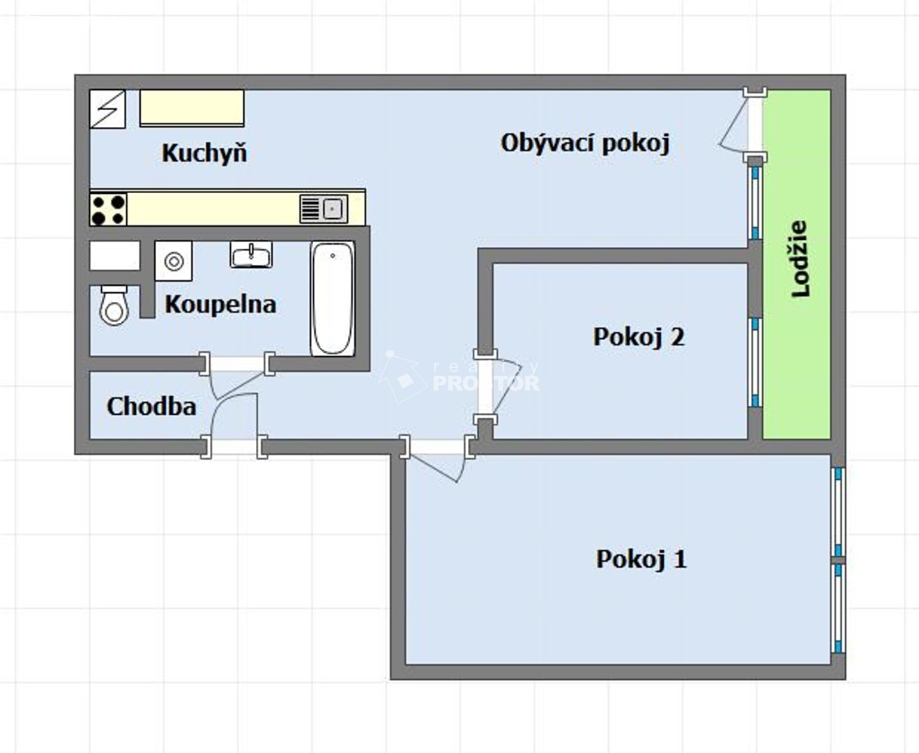 Pronájem bytu 3+kk 57 m², Hlavatého, Praha 4 - Háje