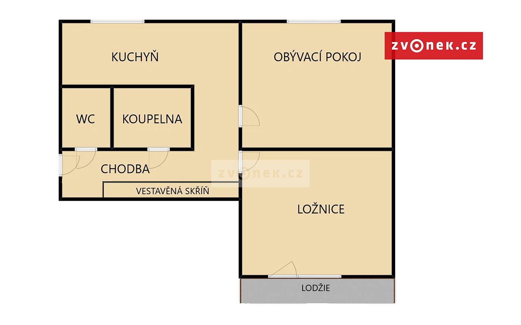 Prodej bytu 2+1 53 m², Uherské Hradiště