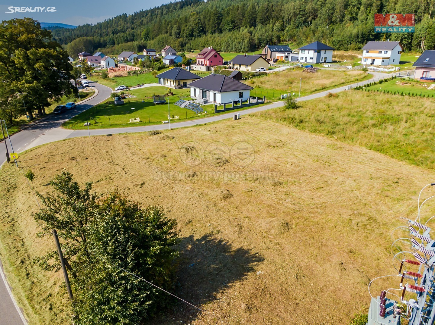 Prodej  stavebního pozemku 1 343 m², Hodkovice nad Mohelkou, okres Liberec