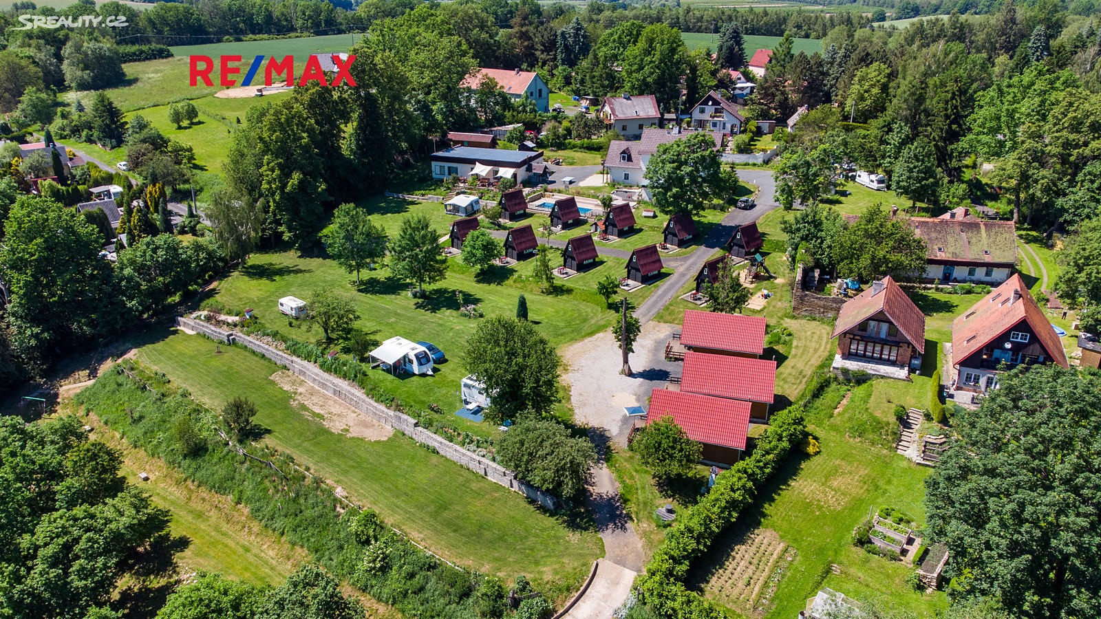 Prodej  chaty 1 000 m², pozemek 10 907 m², Cheb - Bříza, okres Cheb