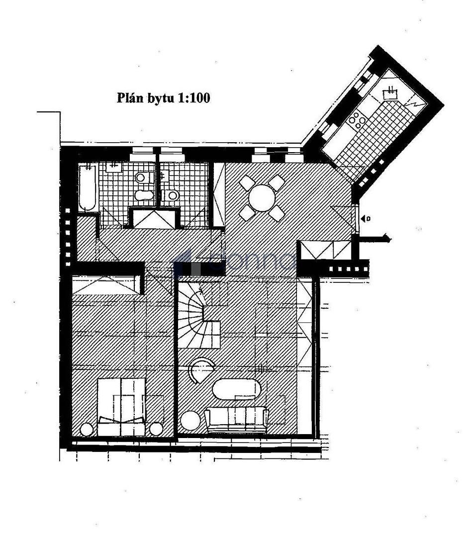 Pronájem bytu 3+1 118 m², Na Kozačce, Praha 2 - Vinohrady