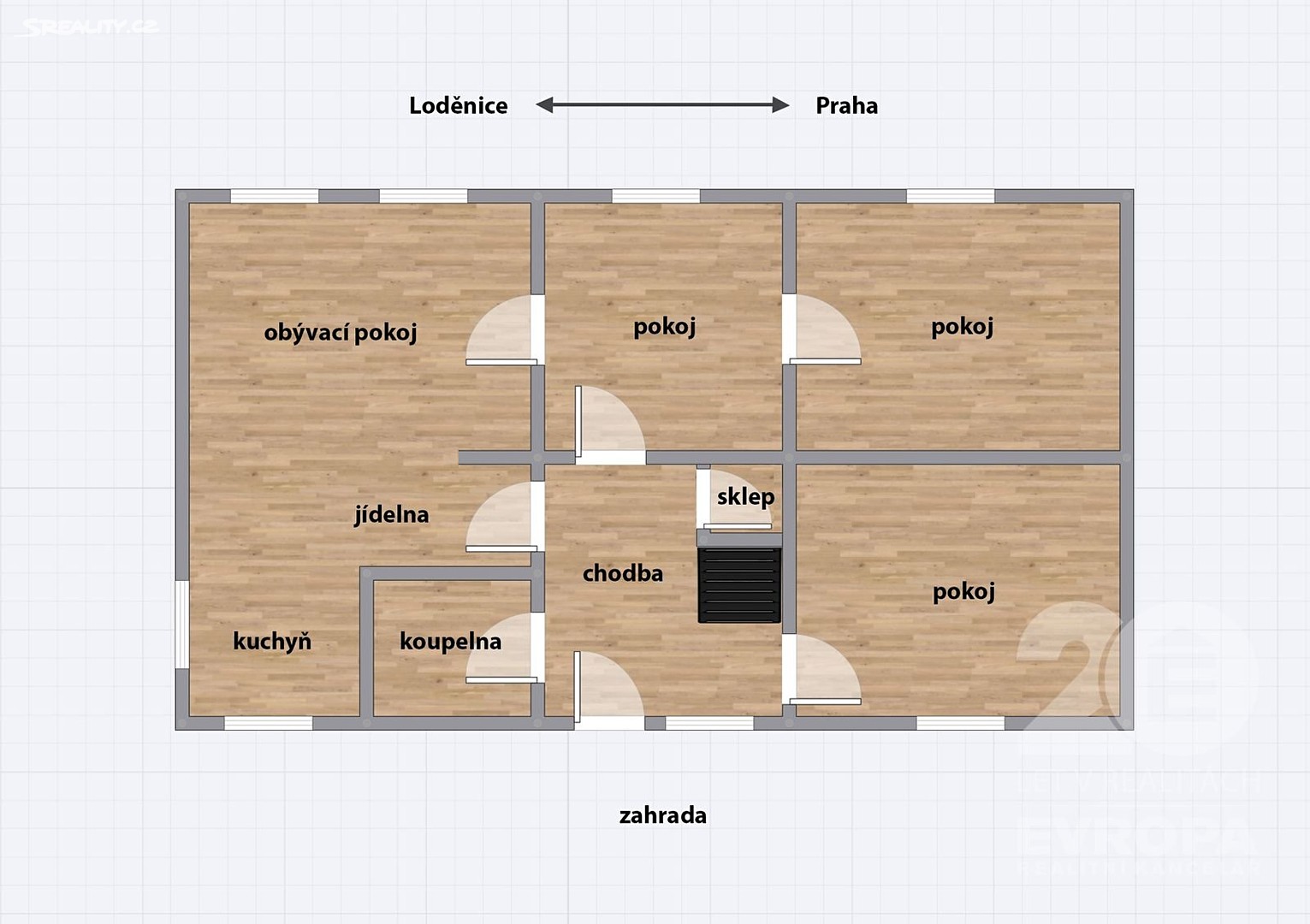 Prodej  rodinného domu 300 m², pozemek 1 162 m², Karlštejnská, Loděnice