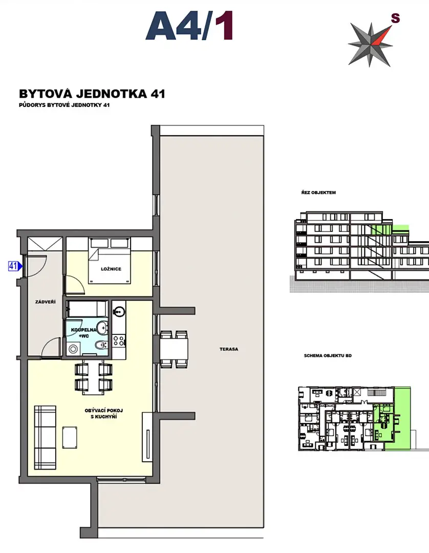 Pronájem bytu 2+kk 60 m², T. G. Masaryka, Týniště nad Orlicí