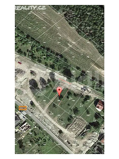 Prodej  stavebního pozemku 842 m², Přelouč - Klenovka, okres Pardubice