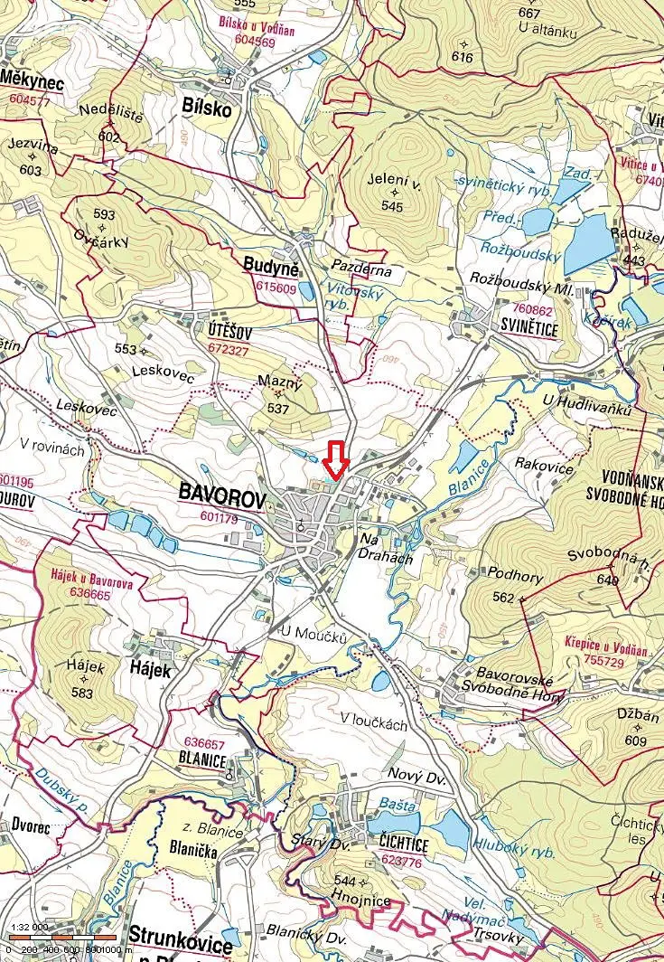 Prodej  komerčního pozemku 2 237 m², Bavorov, okres Strakonice