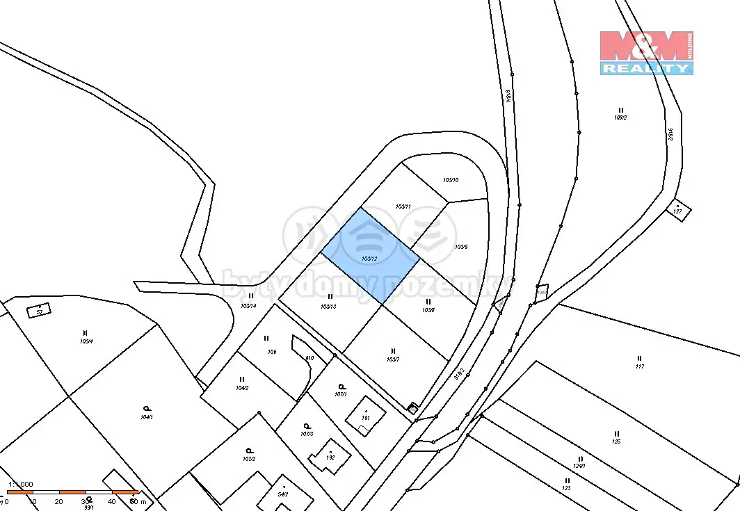 Prodej  stavebního pozemku 701 m², Luhačovice - Polichno, okres Zlín