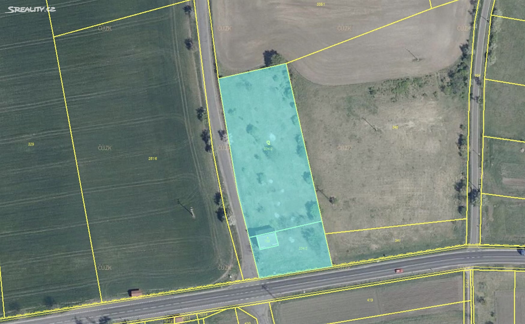 Prodej  stavebního pozemku 4 847 m², Podsedice, okres Litoměřice