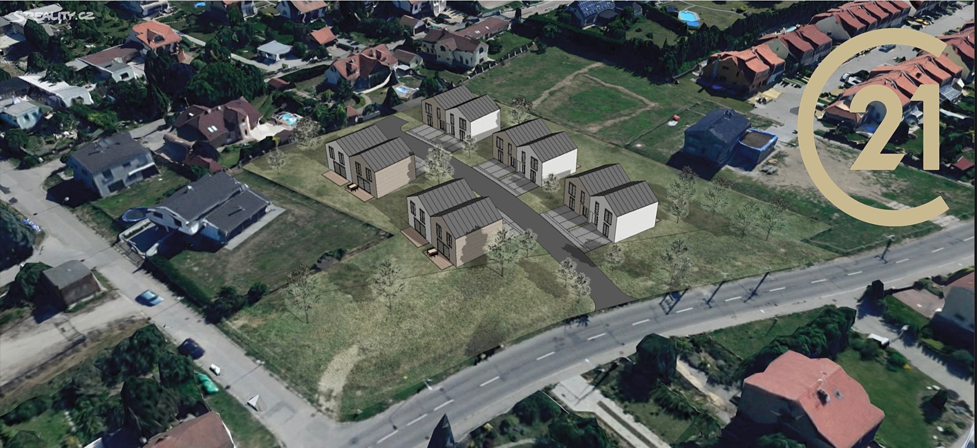 Prodej  stavebního pozemku 5 320 m², Příjezdová, Brno - Ivanovice