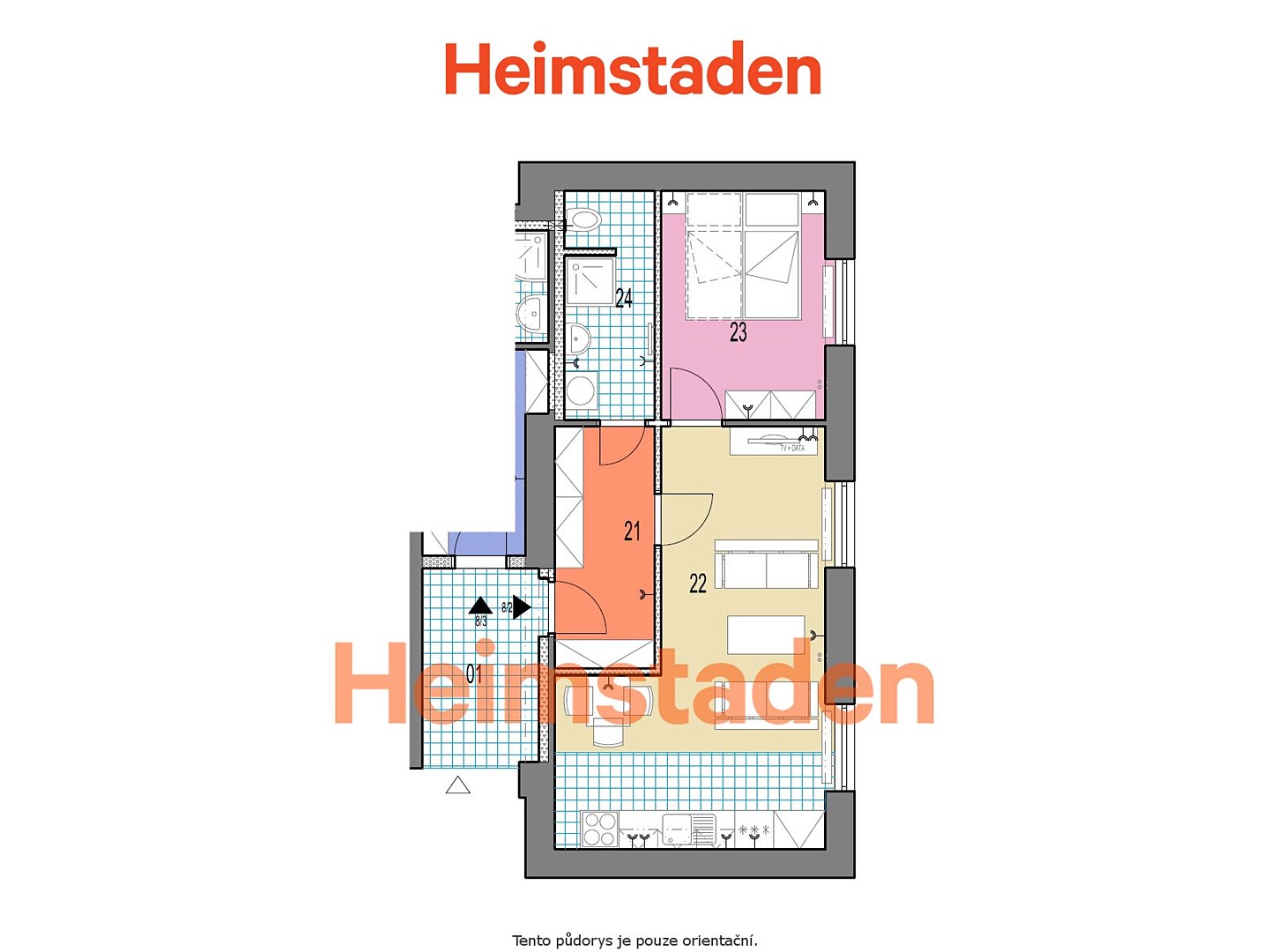 Pronájem bytu 2+kk 40 m², Národní třída, Havířov - Město