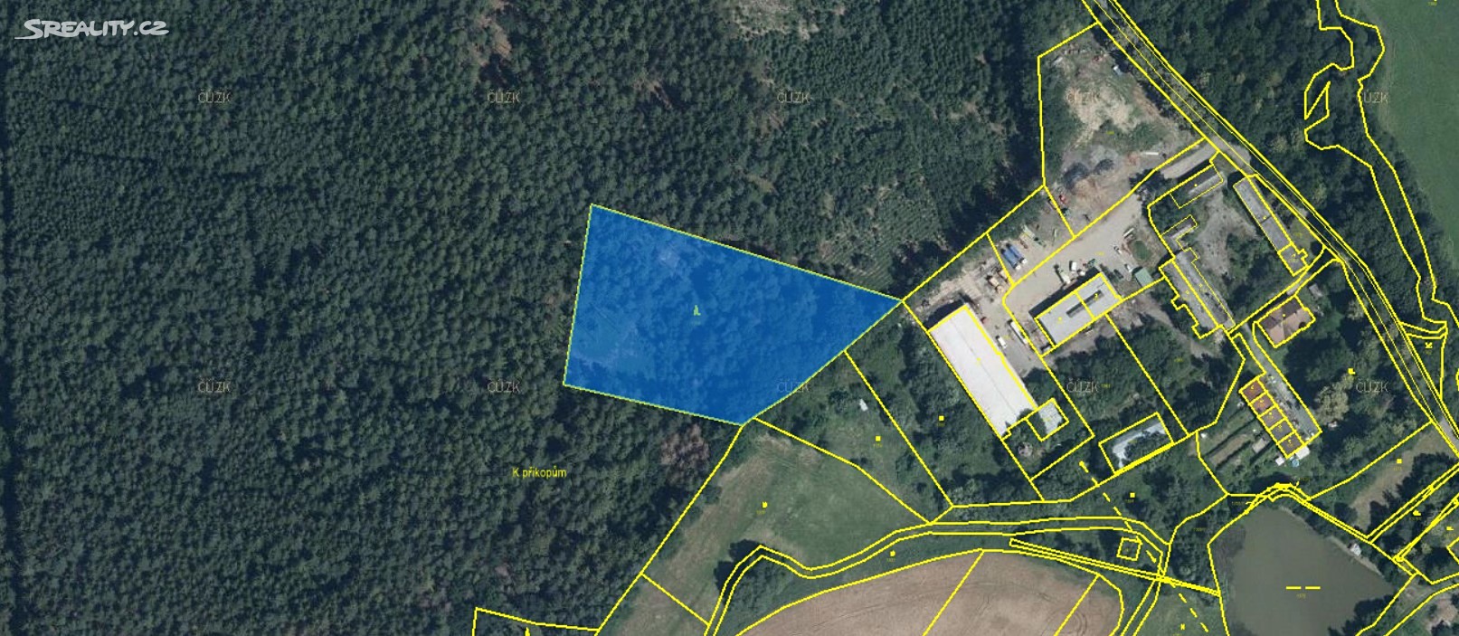 Prodej  lesa 10 591 m², Zbýšov - Klucké Chvalovice, okres Kutná Hora