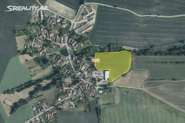 Prodej  pozemku 29 289 m², Veliš, okres Benešov