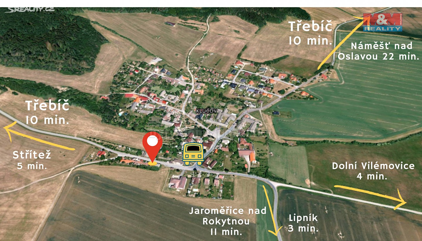 Prodej  rodinného domu 300 m², pozemek 726 m², Klučov, okres Třebíč
