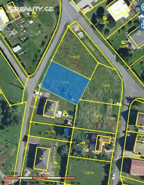 Prodej  stavebního pozemku 2 371 m², Karlovice, okres Bruntál