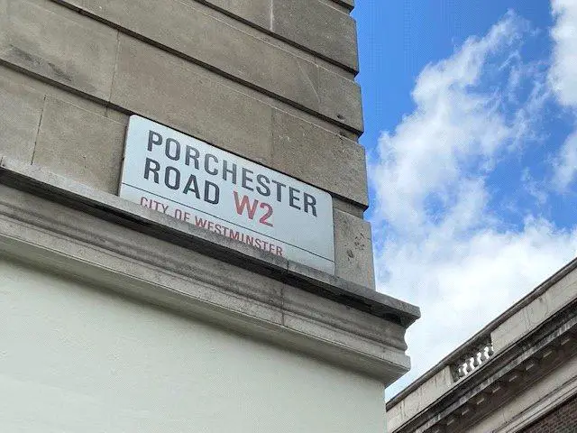 Porchester Rd Sign