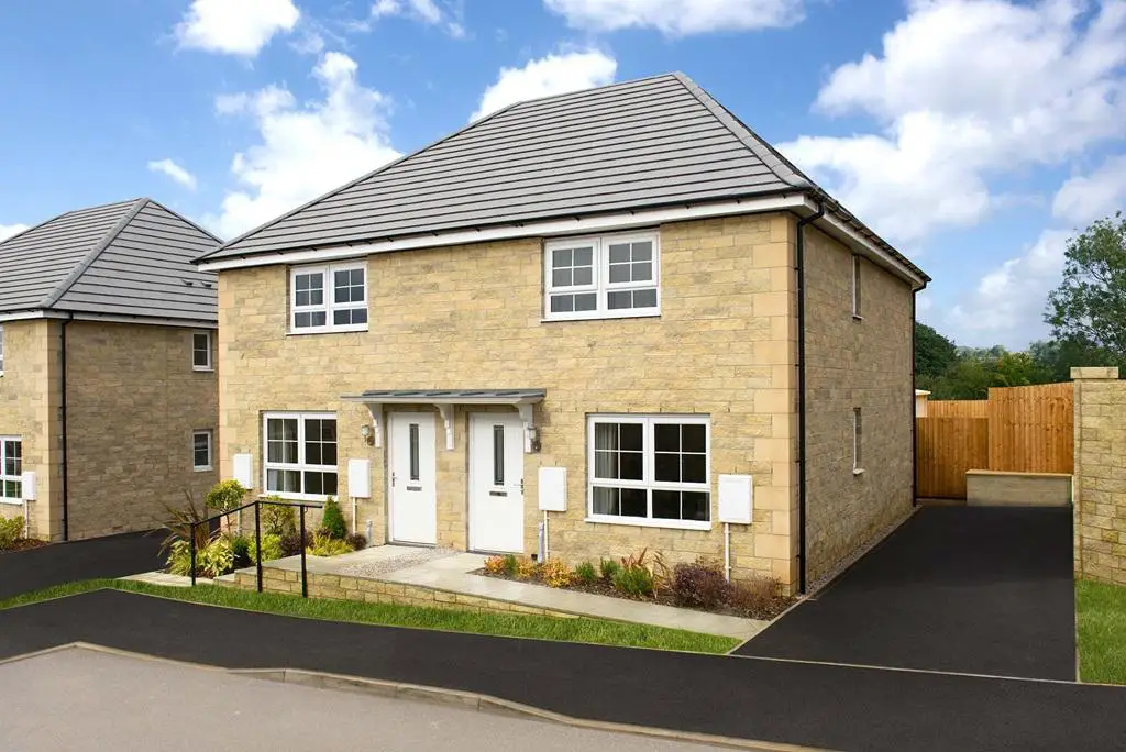Outside view of 3 bedroom semi detached home...