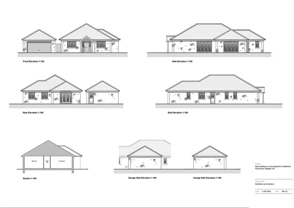 Elevations and Sections.