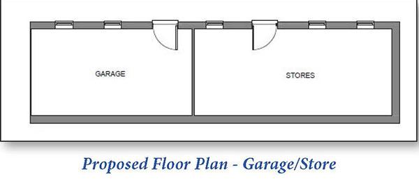 Proposed Floor Plan   Garage/Store