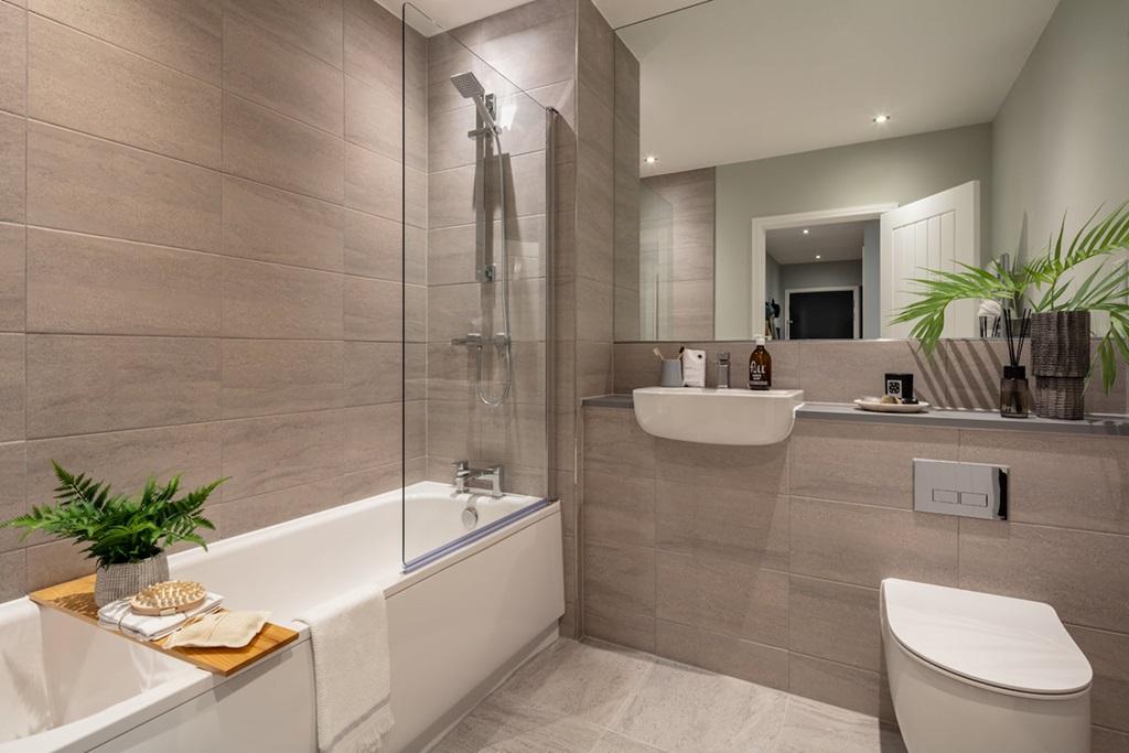 A Taylor Wimpey bathroom is easy to keep clean