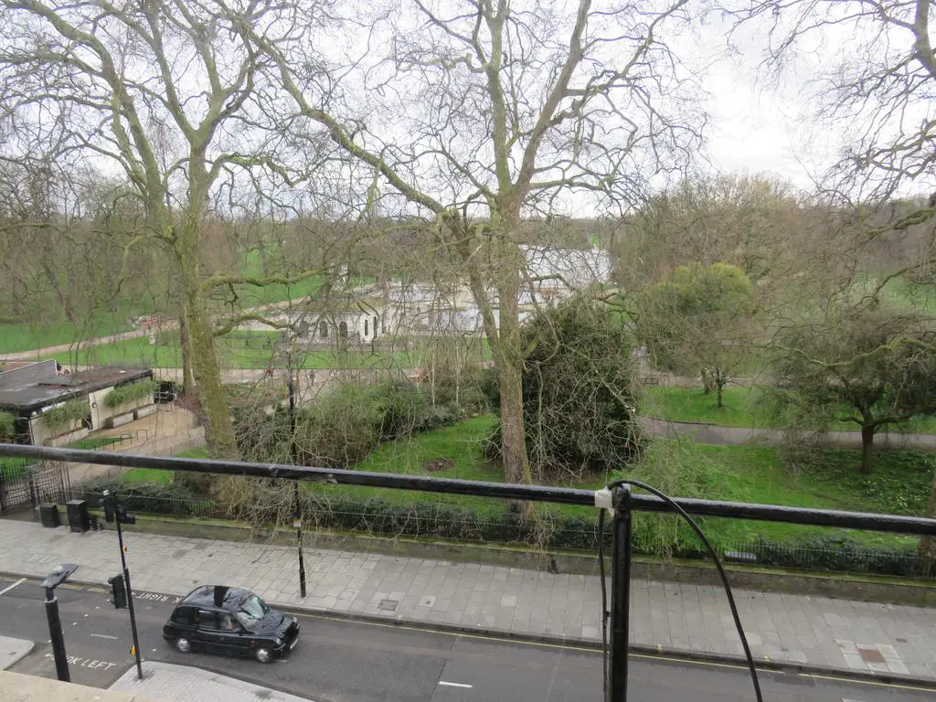 Views over Hyde Park from the front facing rooms