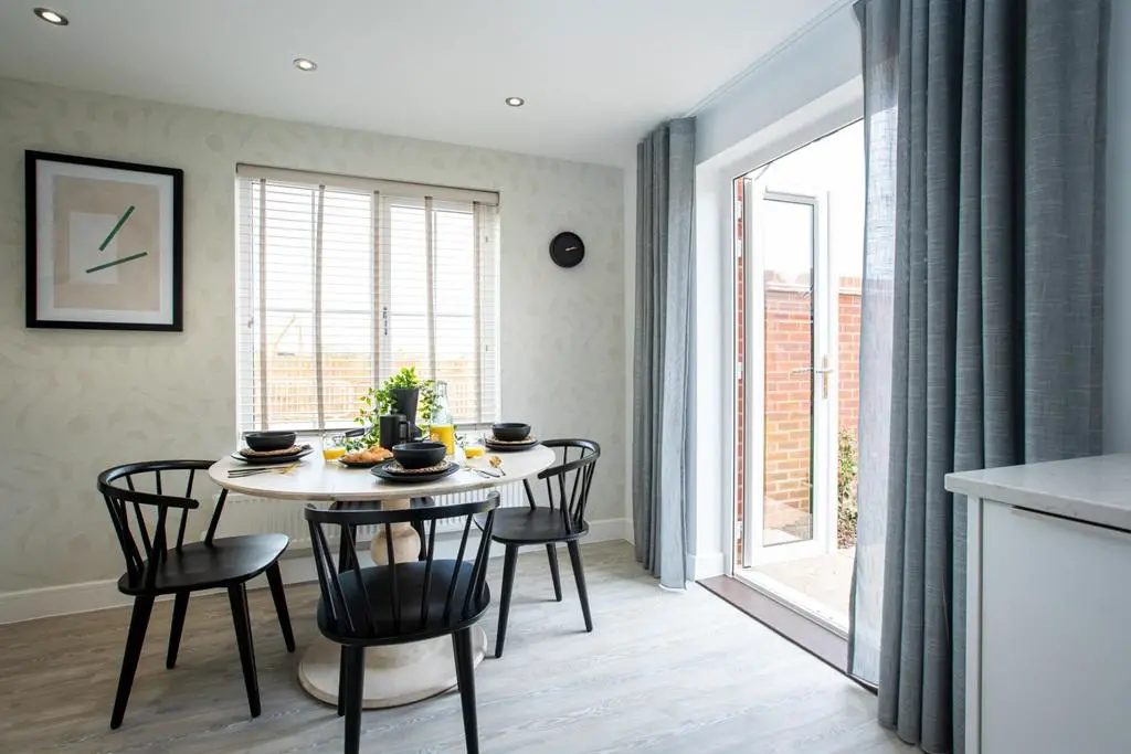 Entertain family and friends in dining area