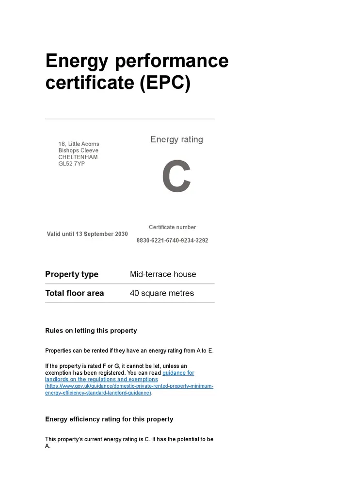 EPC Certificate