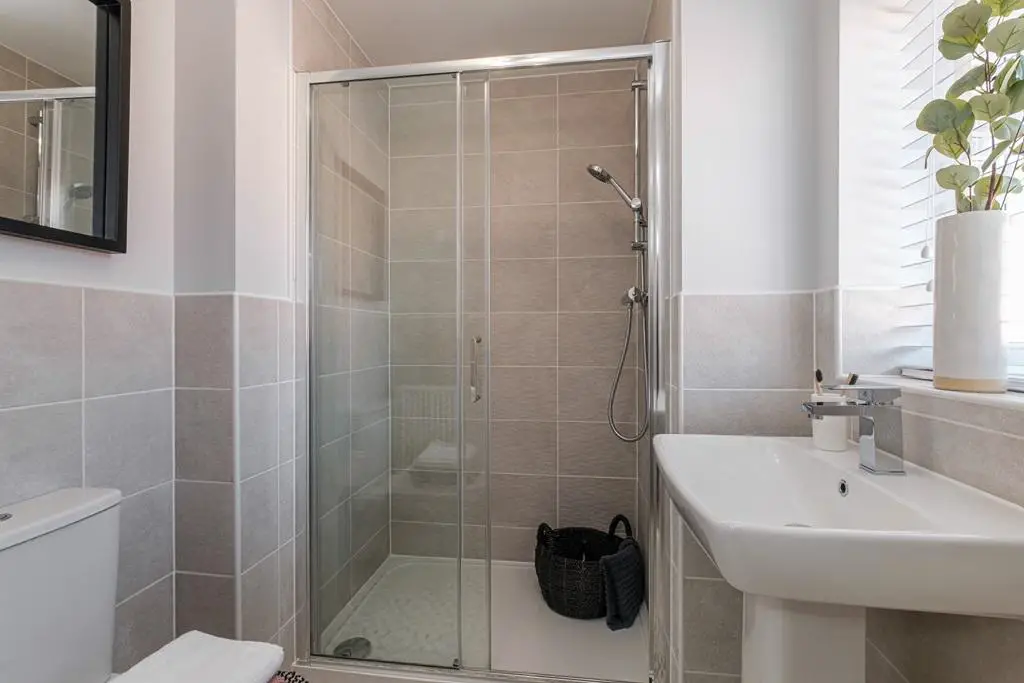 Interior view of the en suite in our 3 bed...