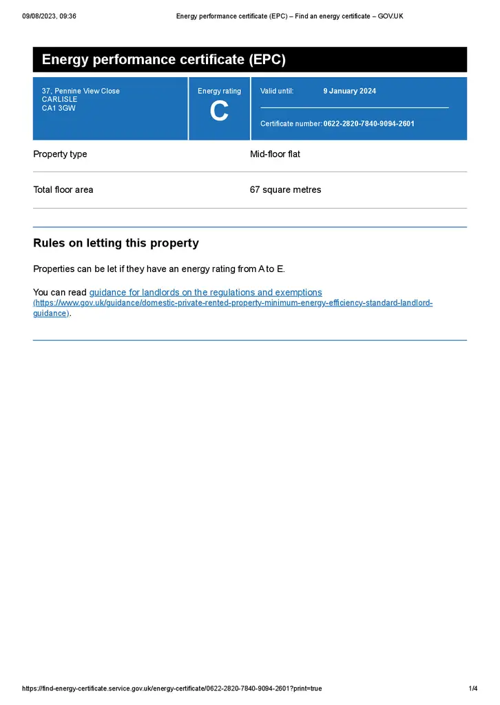 EPC Certificate