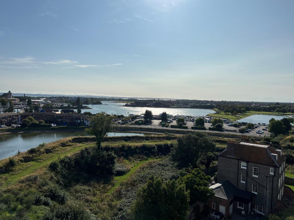 View from flat of Haslar Lake
