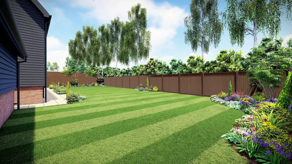 Rear garden CGI