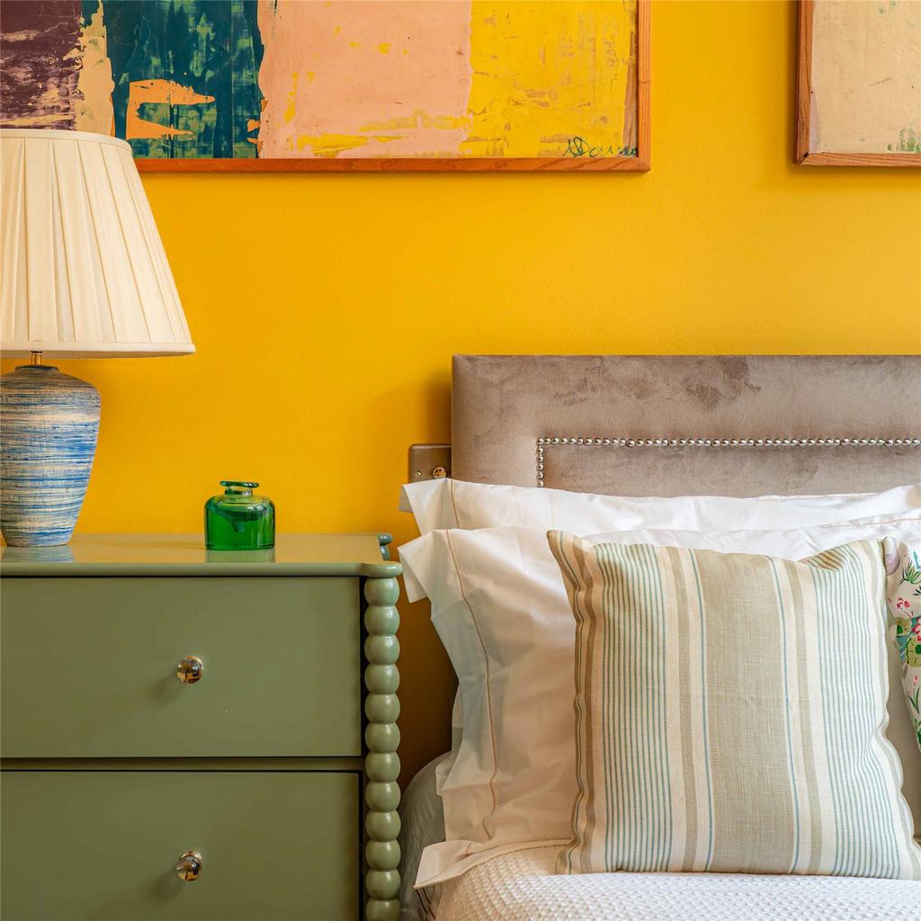Bright Yellow Bed