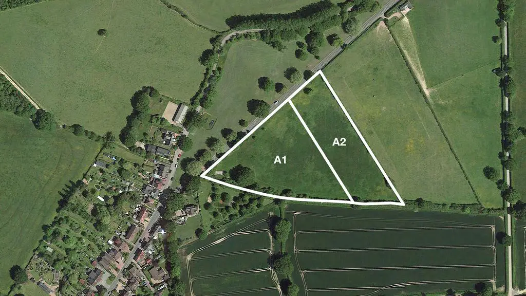 Aerial plan for the land in Edenbridge