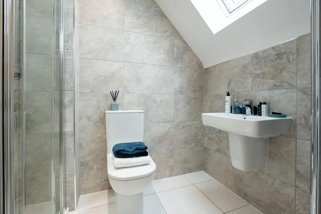 Select your own tiles in the en suite shower room