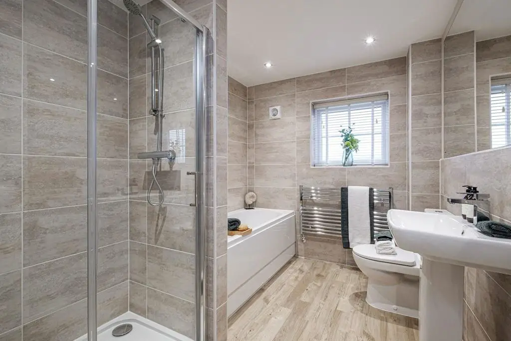 Interior view of the bathroom in our 4 bed...