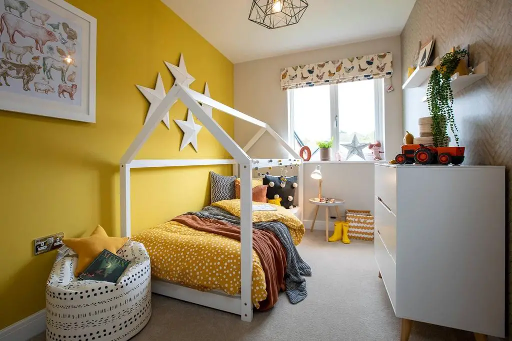 Bedroom 3 is well suited to a child or even a...