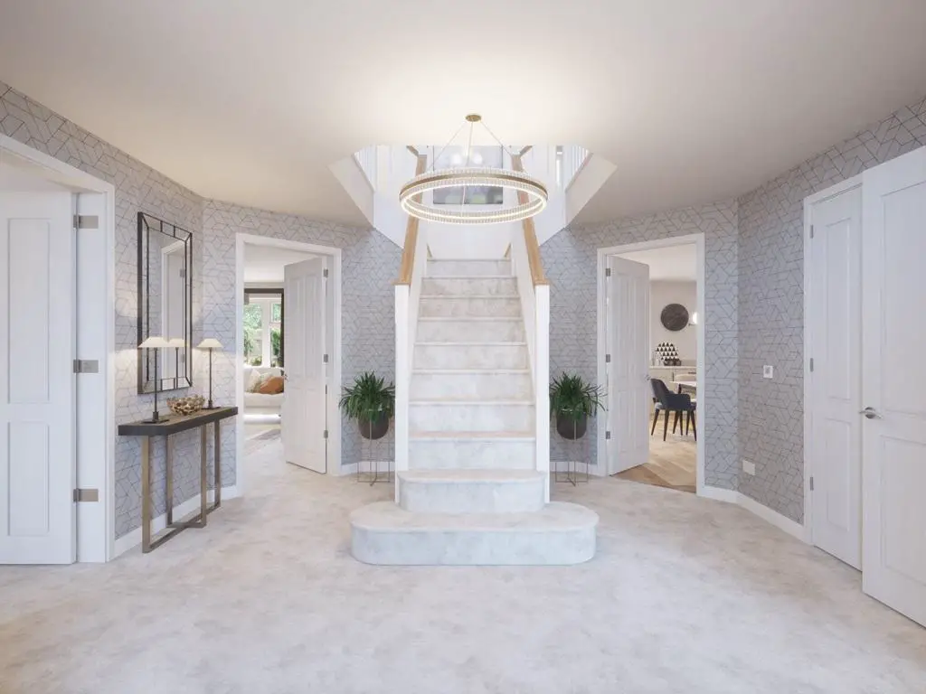 Hallway in the Evesham show home