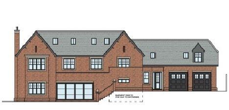 Illustrative front elevation from Uppingham Close