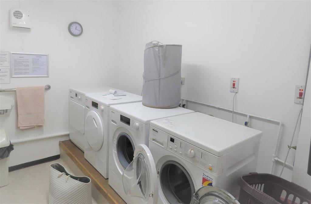 Communal laundry room