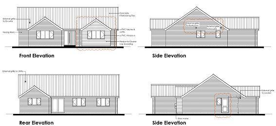 The Peregrine Plots 16, 18, 26 &amp; 28   Front, Side