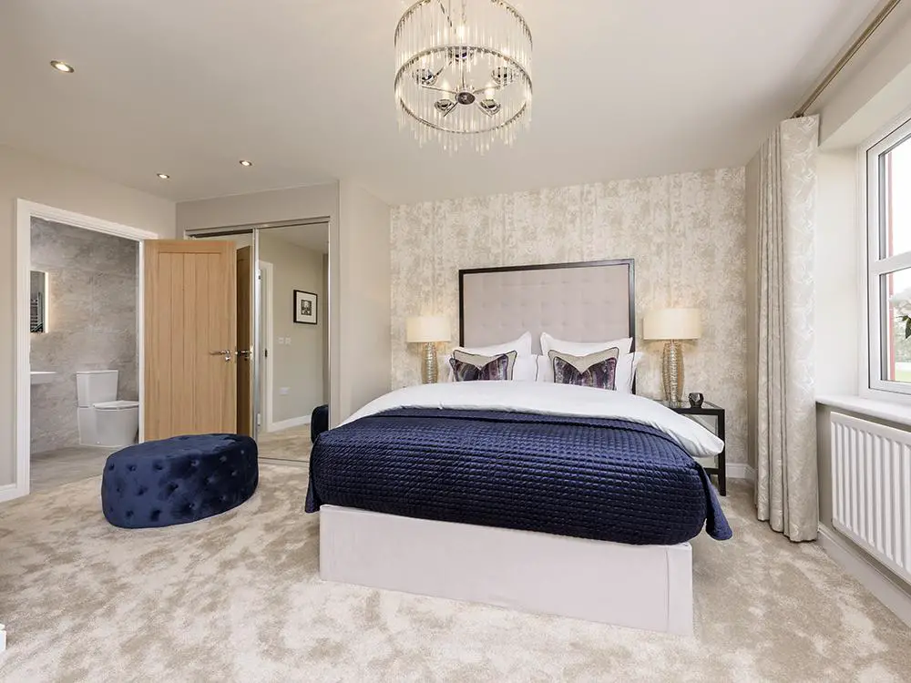 Luxurious master bedroom with en suite