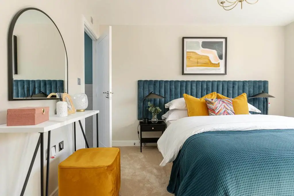 The main bedroom offers a place to unwind away...