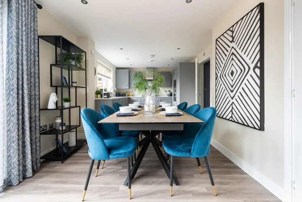 The open plan kitchen/diner is a sociable space