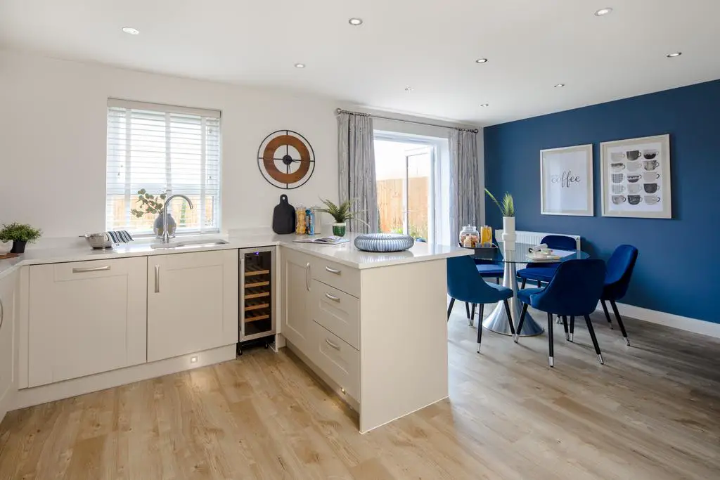 Open plan kitchen in the Chester 4 bedroom home