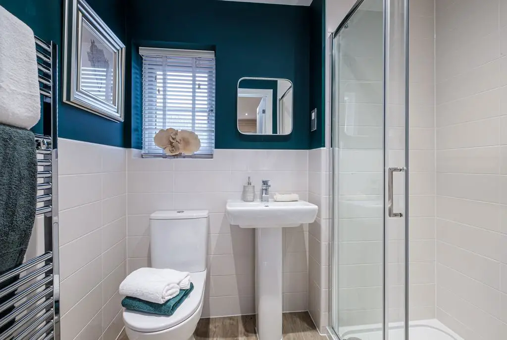 Interior view of the en suite in our Alnmouth home