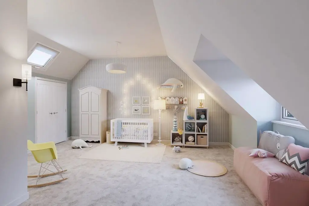 The top floor could be used as a nursery