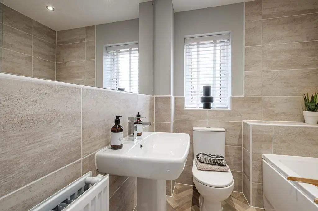 Interior view of our 2 bed Kenley home bathroom