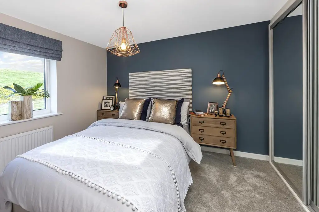 Archford blue double bedroom