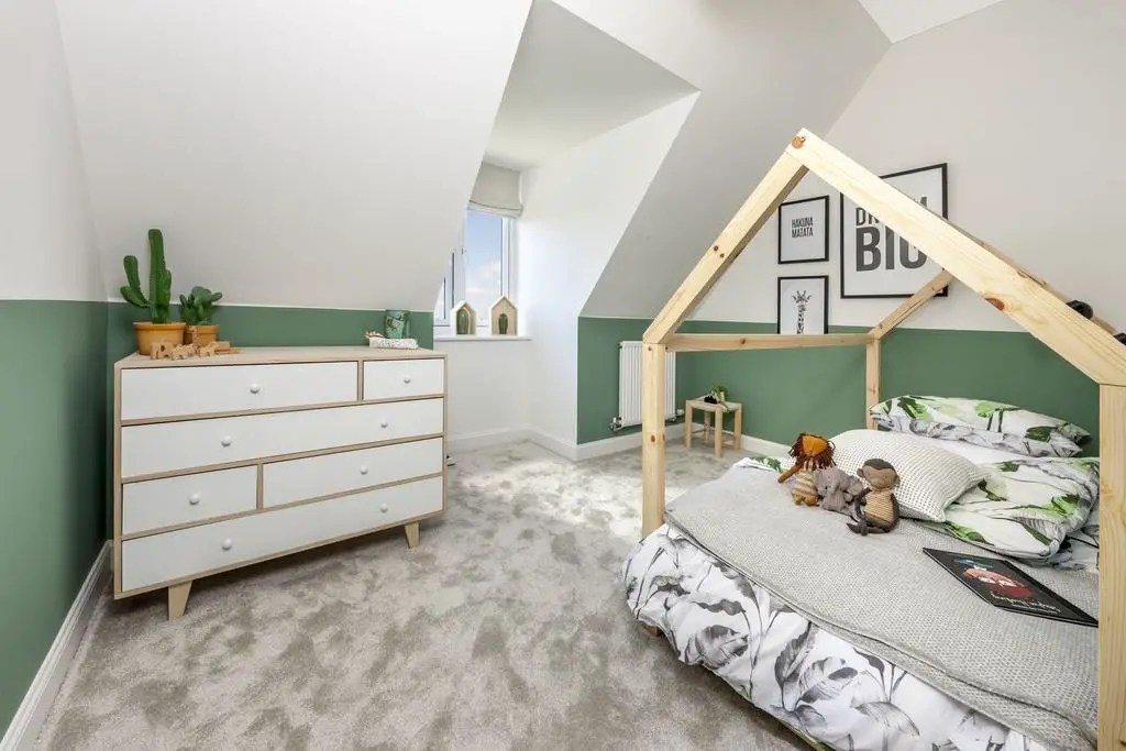 Bedroom for children or teenagers with single...